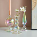 Nordic glass candle holder for weddings and flowers