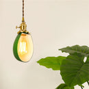 Vintage copper and glass pendant light for loft