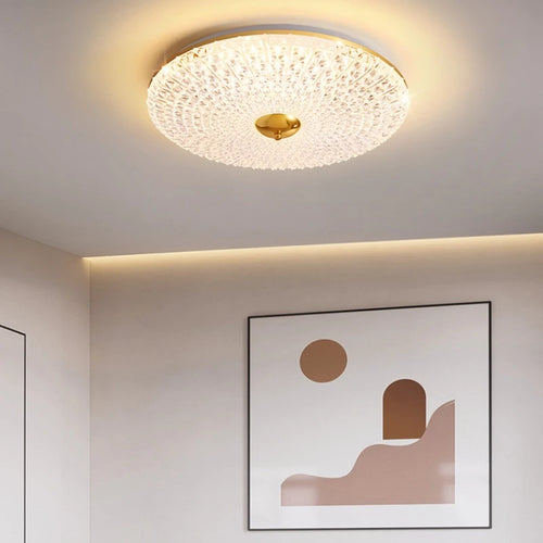 Modern round LED ceiling light for elegant indoor lighting - vue 3 sur 13