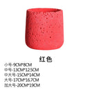Nordic style cement flower pot with decorative tray