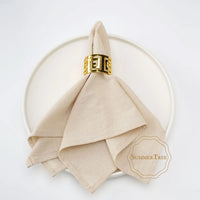 Washed cotton vintage style table napkin