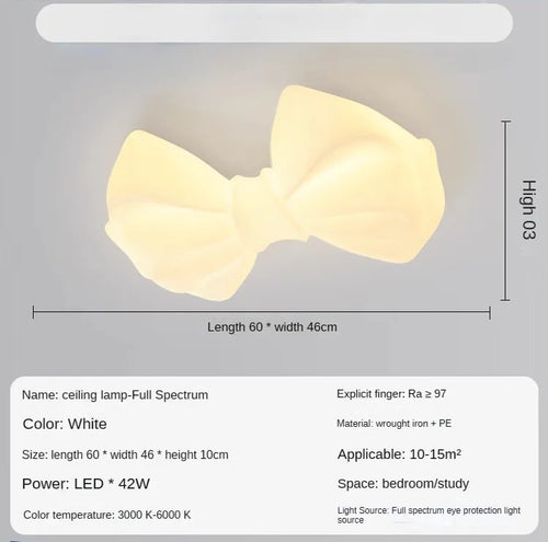 Modern LED warm romantic cream ceiling lamp Pendant lamp suitable for children bedroom dining room, study decorative chandelier - vue 9 sur 8