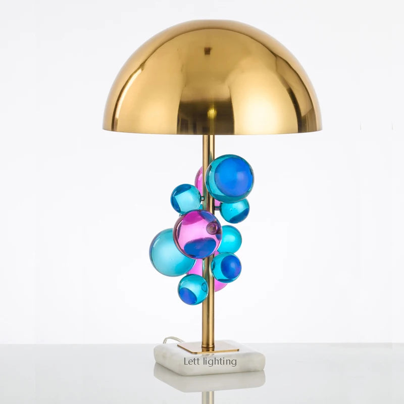 Designer crystal table lamp for modern interiors