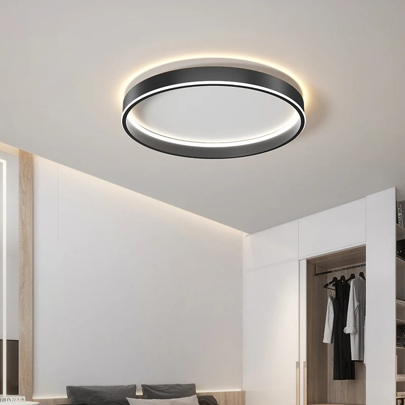 Minimalist round LED ceiling light for home improvement