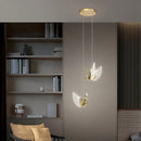 Nordic LED swan pendant light luxury design