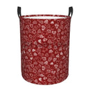 foldable love hearts laundry basket for storage