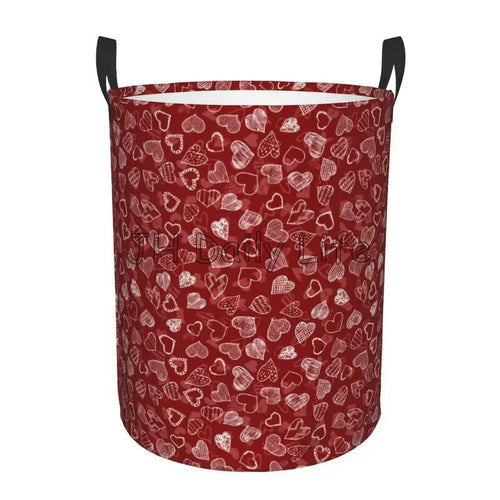 foldable love hearts laundry basket for storage - vue 11 sur 12
