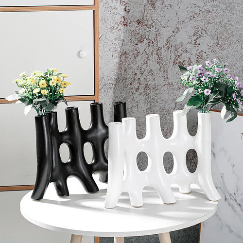 creative ceramic vase for modern decor - vue 2 sur 9