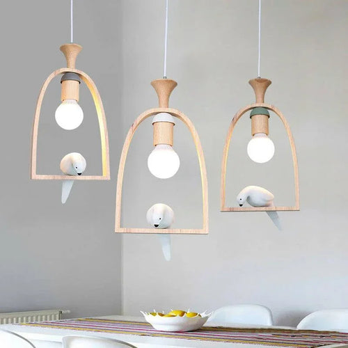 Creative romantic bird design decorative pendant light