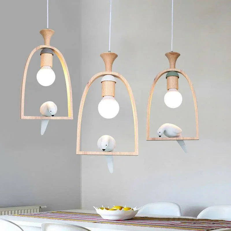 Creative romantic bird design decorative pendant light