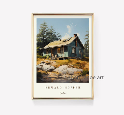 Edward Hopper Art Library Modern Decorative Posters