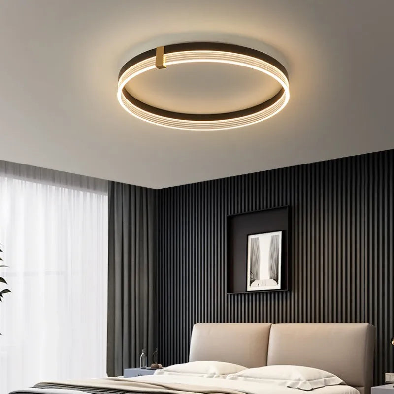 Minimalist led ceiling light with remote control - vue 4 sur 15