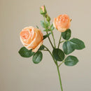 Artificial silk roses for indoor and outdoor decoration