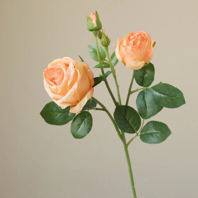 Artificial silk roses for indoor and outdoor decoration
