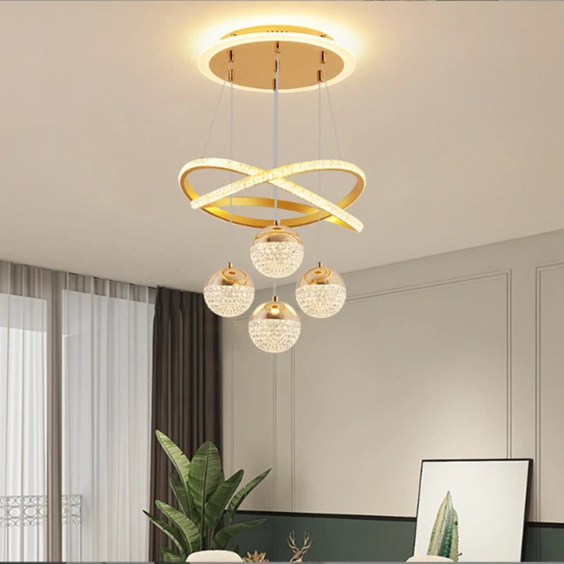 Modern luminous pendant light for restaurant, bar or apartment - vue 3 sur 10