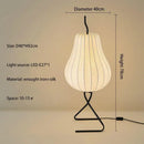 Japanese silk floor lamp wabi sabi for creative interior decoration