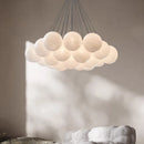Modern design LED pendant chandelier with suspended globes