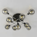 Designer glass LED ceiling light for indoor decor