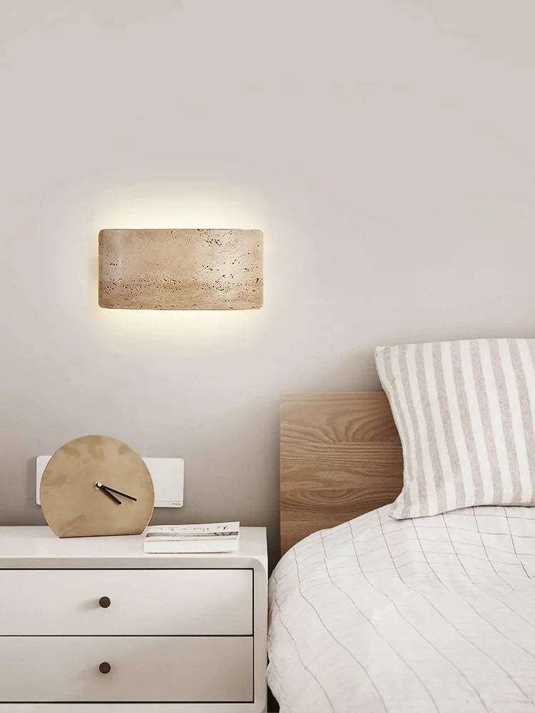 Wabi-sabi waterproof LED wall light for outdoor garden - vue 2 sur 8