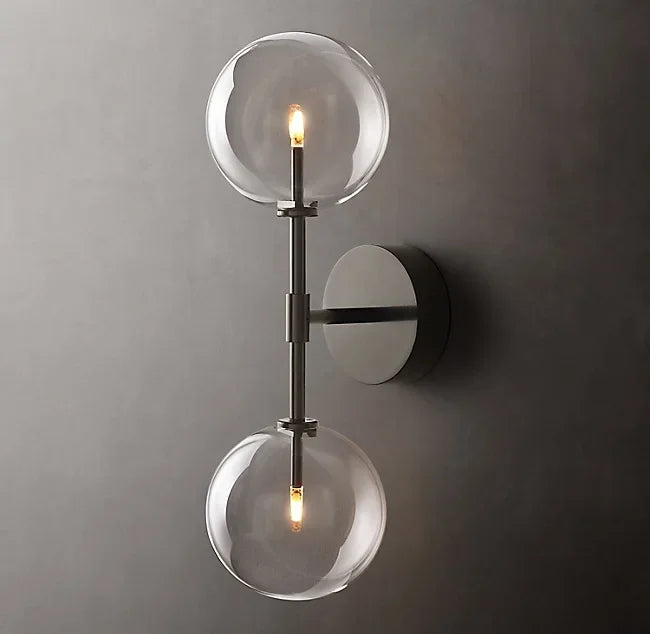 Nordic retro glass wall light for interior decoration - vue 10 sur 11