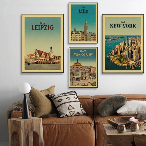 Vintage travel poster for tourism enthusiasts - vue 5 sur 6