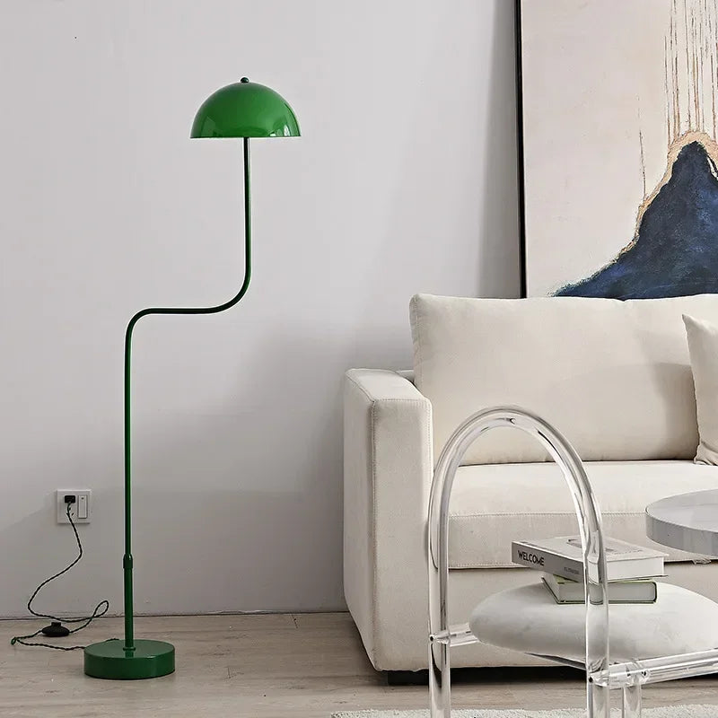 designer table lamp in the shape of a glass bean sprout