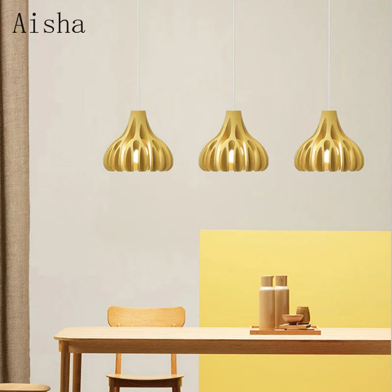 Nordic coral resin pendant light for interior decoration - vue 5 sur 11