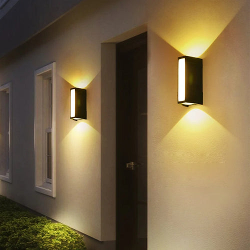 Outdoor garden wall light with high brightness LED - vue 3 sur 9