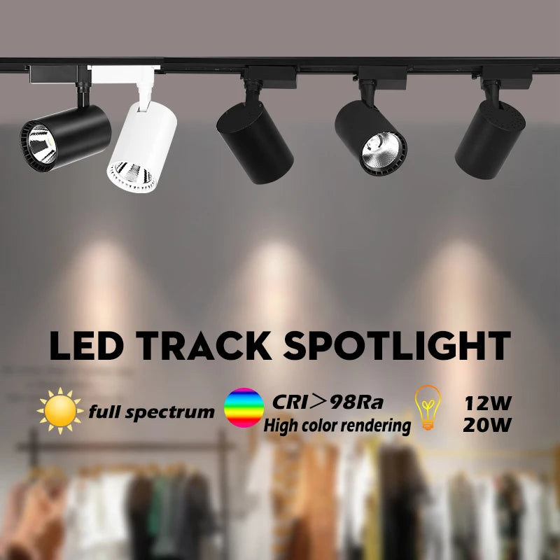 LED tracking spotlight for modern indoor lighting