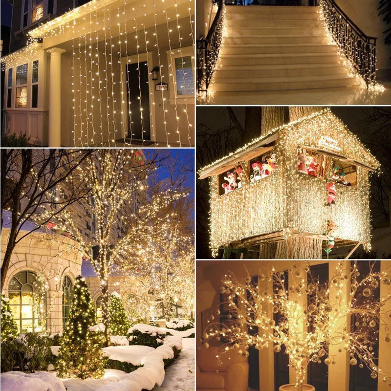 Outdoor waterproof LED string lights 100 LEDs for parties and decorations - vue 5 sur 15