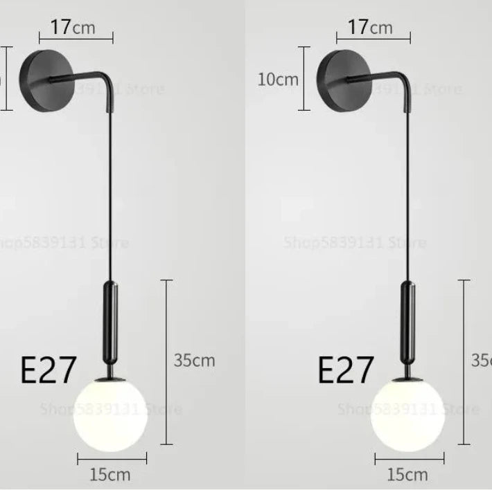 Modern nordic style LED wall light, simple decorative luxury