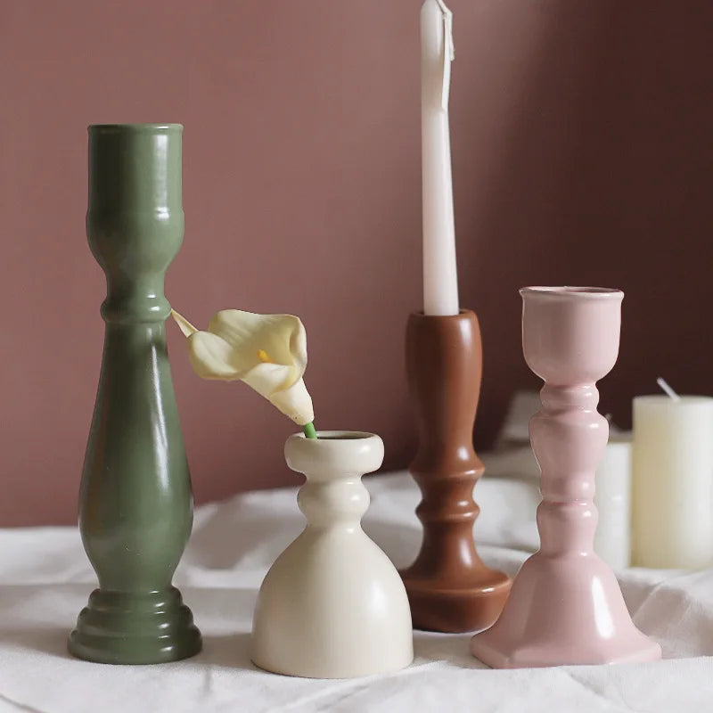 Ceramic candle holders centrepiece wedding home decor