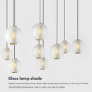 Creative glass LED pendant light for hotel and coffee bar