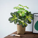 Artificial tropical plant with banana leaves for garden decoration