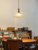 Solid wood pendant light in Japanese retro style for interior decoration