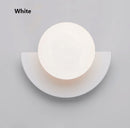 Nordic macaron half-circle LED wall light
