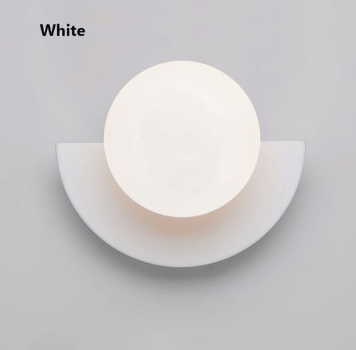 Nordic macaron half-circle LED wall light - vue 7 sur 10