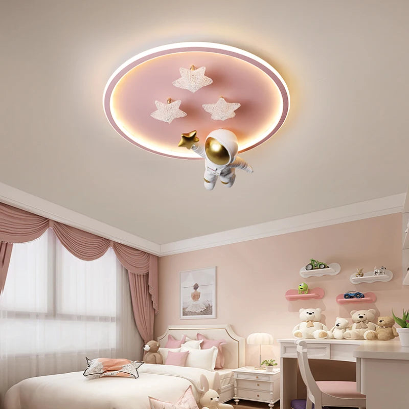 Modern astronaut ceiling light creative lamp for children