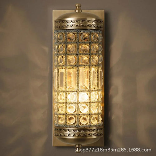 Crystal wall light for elegant contemporary lighting