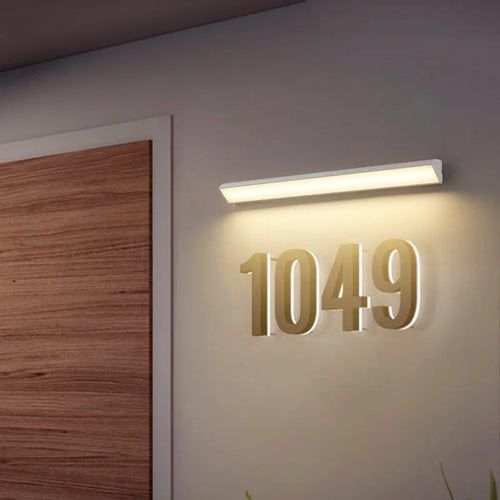 Minimalist LED outdoor wall light for garden and balcony - vue 5 sur 15