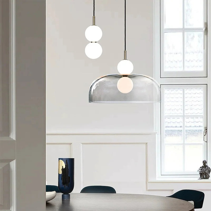 Modern glass chandelier for stylish indoor lighting