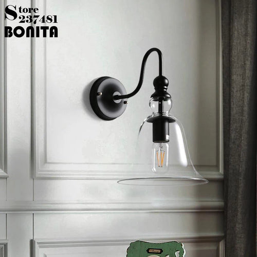Vintage iron industrial wall light for indoor and outdoor use - vue 2 sur 5