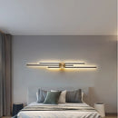 Minimalist brass LED wall light for restaurant and hallway