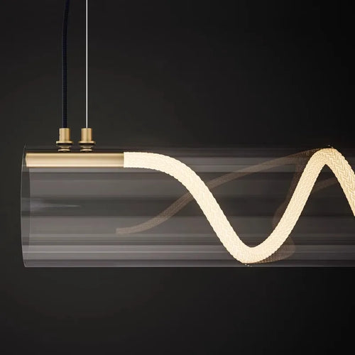 Acrylic designer chandelier for decorative indoor lighting - vue 6 sur 7