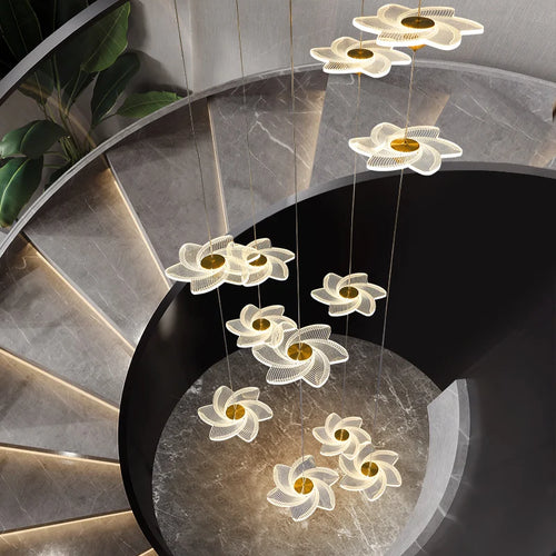Modern decorative chandelier for luxury hotel lobby duplex - vue 6 sur 26