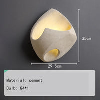 Creative cement wall light for various spaces
