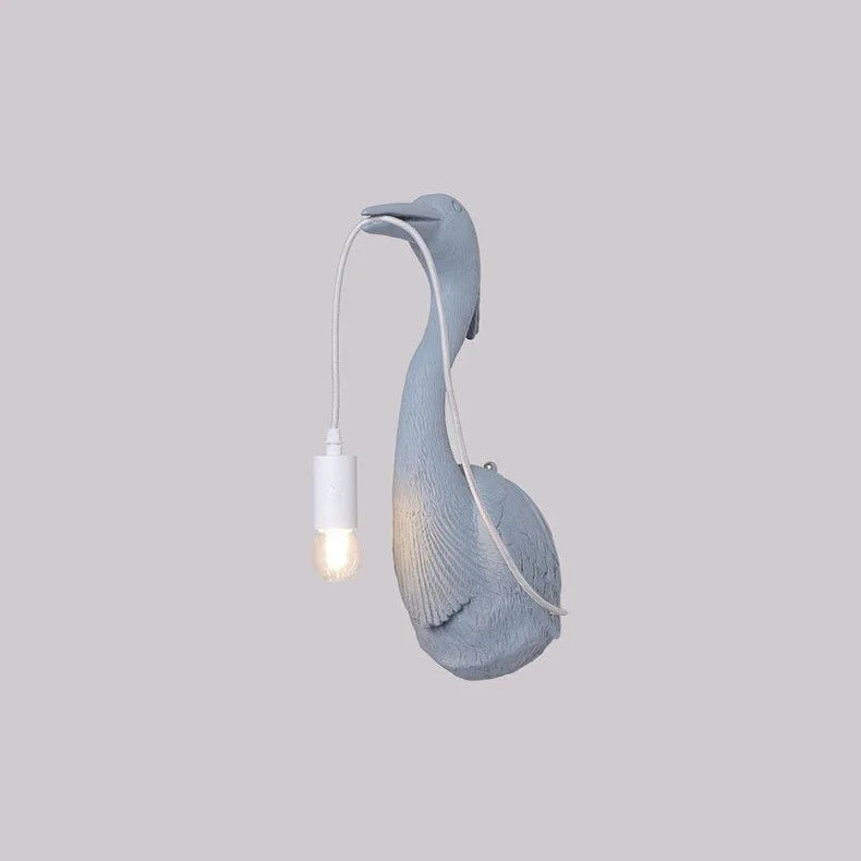 Modern nordic decorative small crane wall light