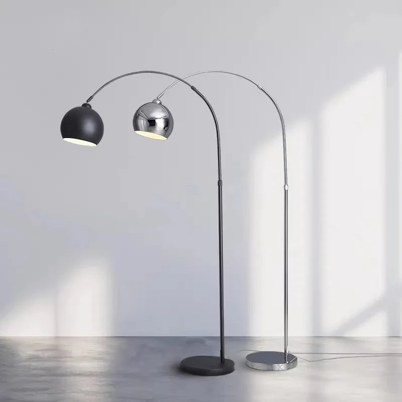 Italian fishing floor lamp, modern nordic design, light and elegant - vue 4 sur 9