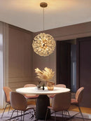 Modern crystal chandelier with creative dandelion design