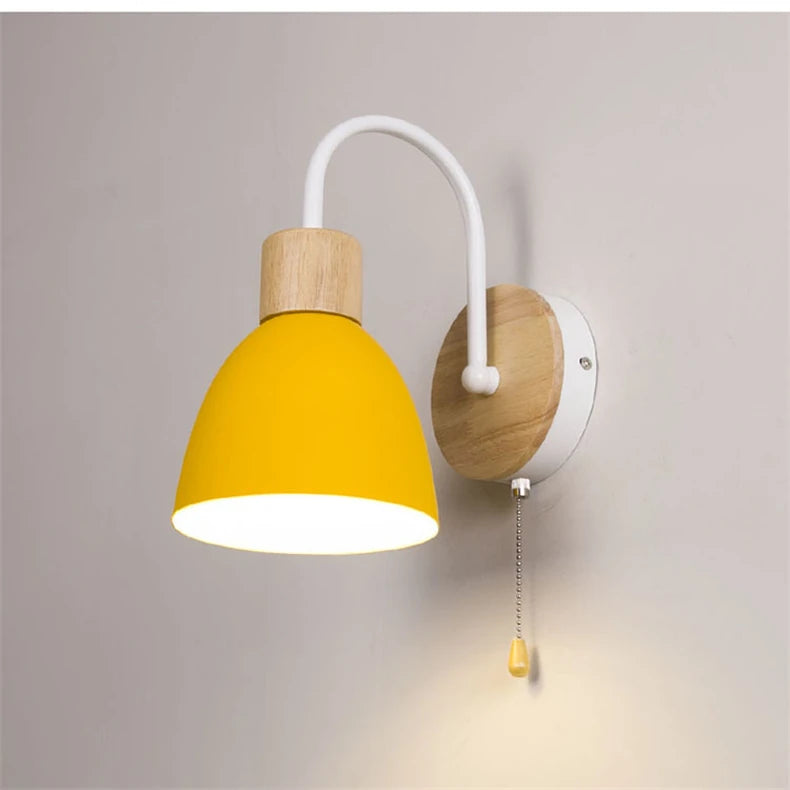 Modern Nordic macaron wall light with LED switch - vue 12 sur 18